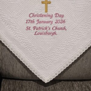 Christening Baptism Shawl - Timeless